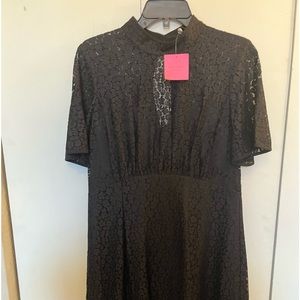 Kate Spade Black Eyelet Dress